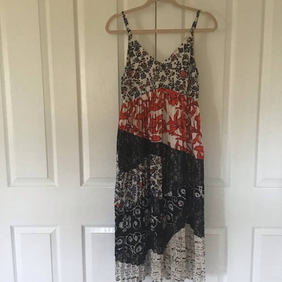 Anthropologie Maeve Isa multiple prints bohemian dress Sz 2 - Picture 2 of 8